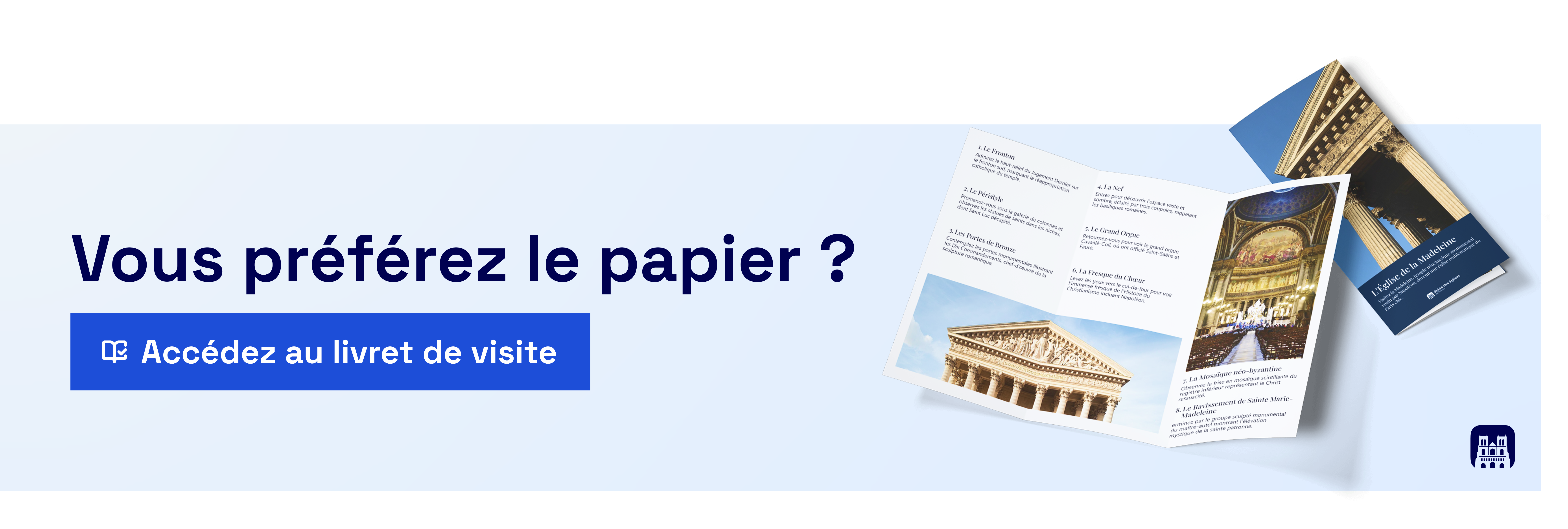 Support de visite papier