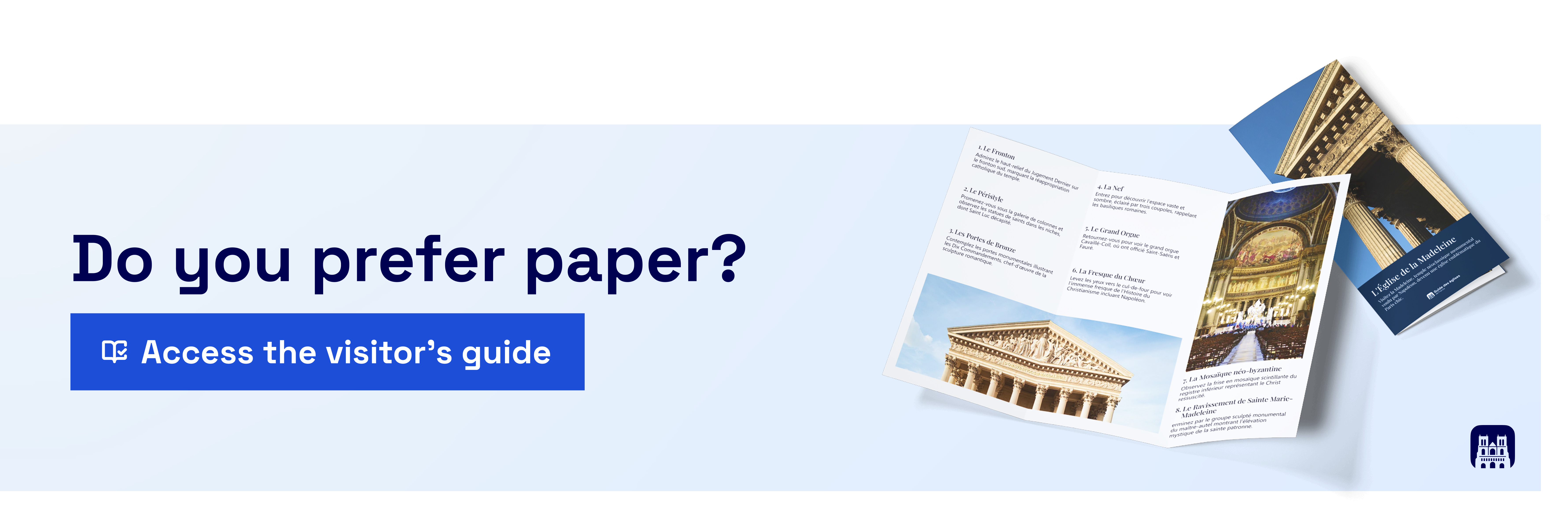 Support de visite papier